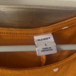 Old Navy Orange Sleeveless Crew Neck Dress